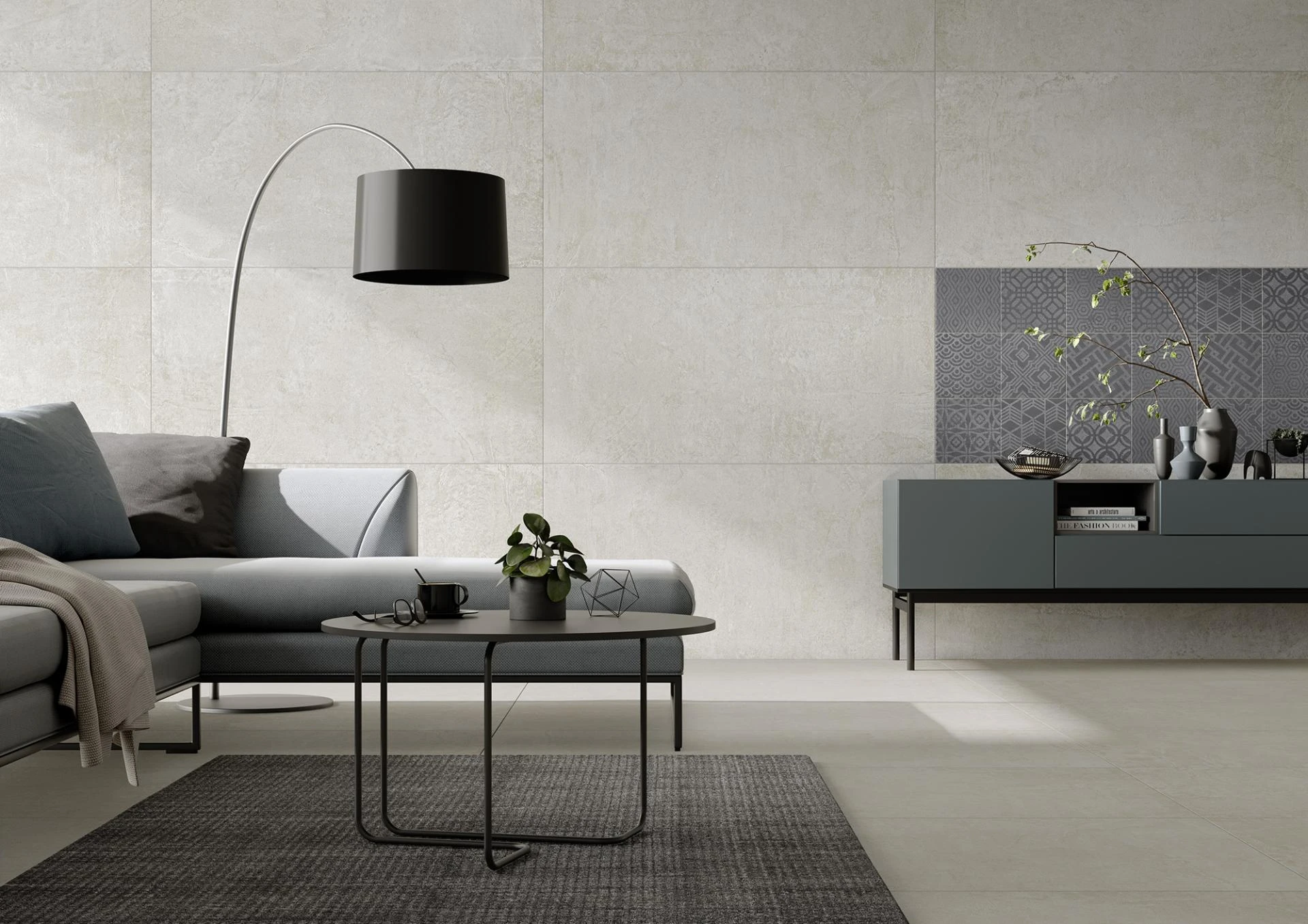 06 Cove hellbeige, anthrazit Dekor Feinsteinzeug – Ceramic District