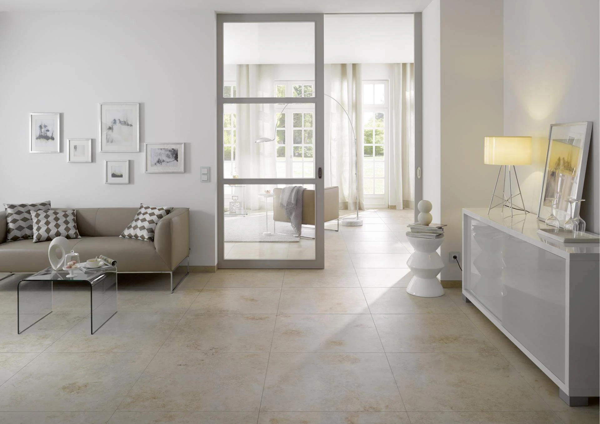 Limestone beige 75×75 Feinsteinzeug – Ceramic District