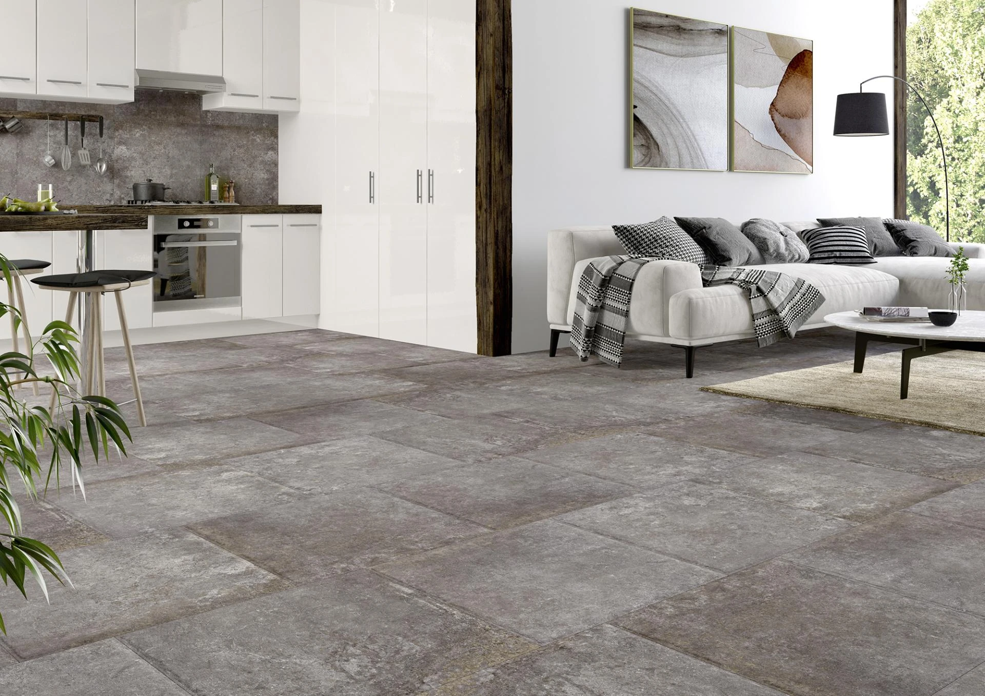 Monument MNU331 grau 60×60 Feinsteinzeug