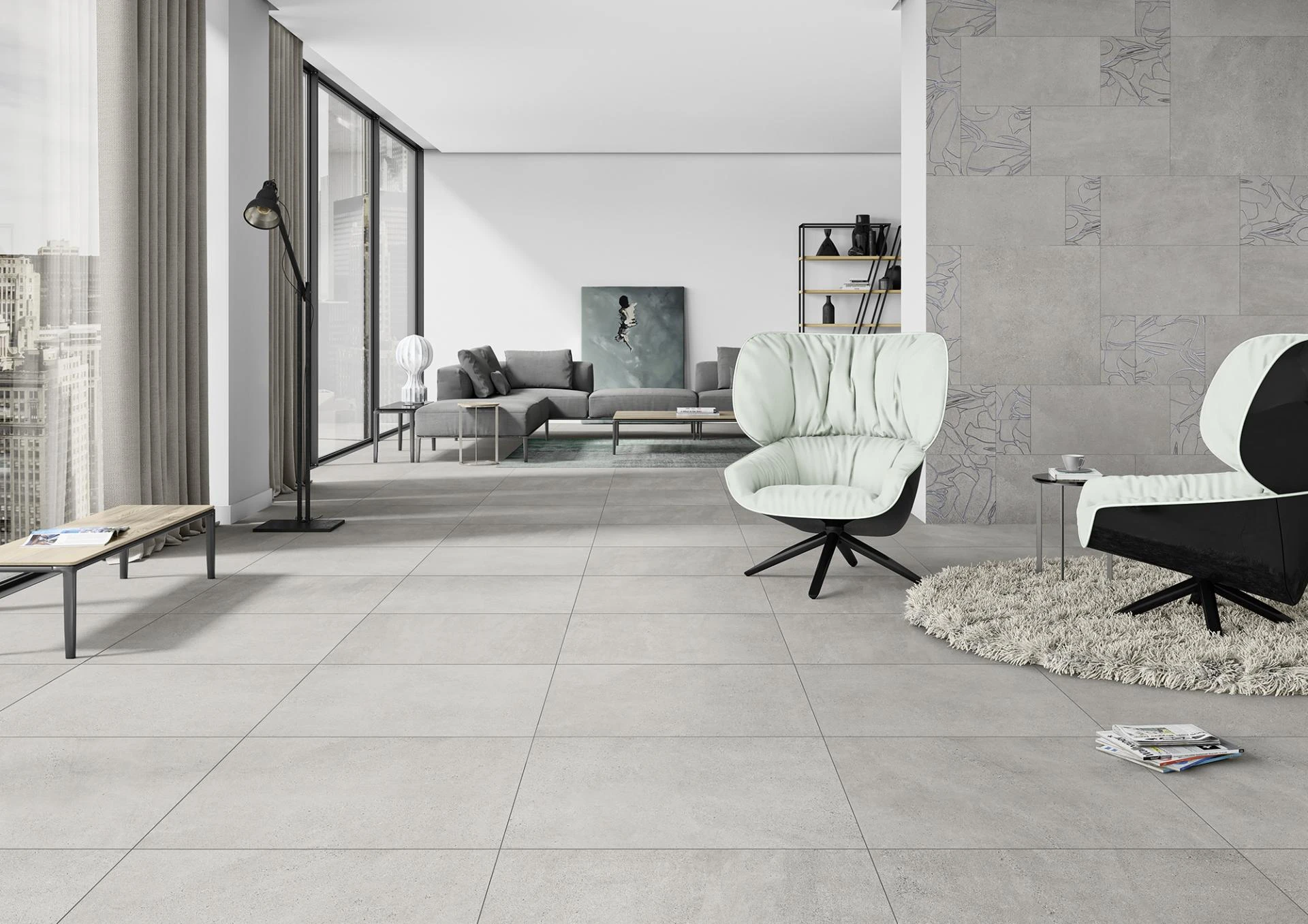 Steinwerk kiesel 75×75 Feinsteinzeug – Ceramic District