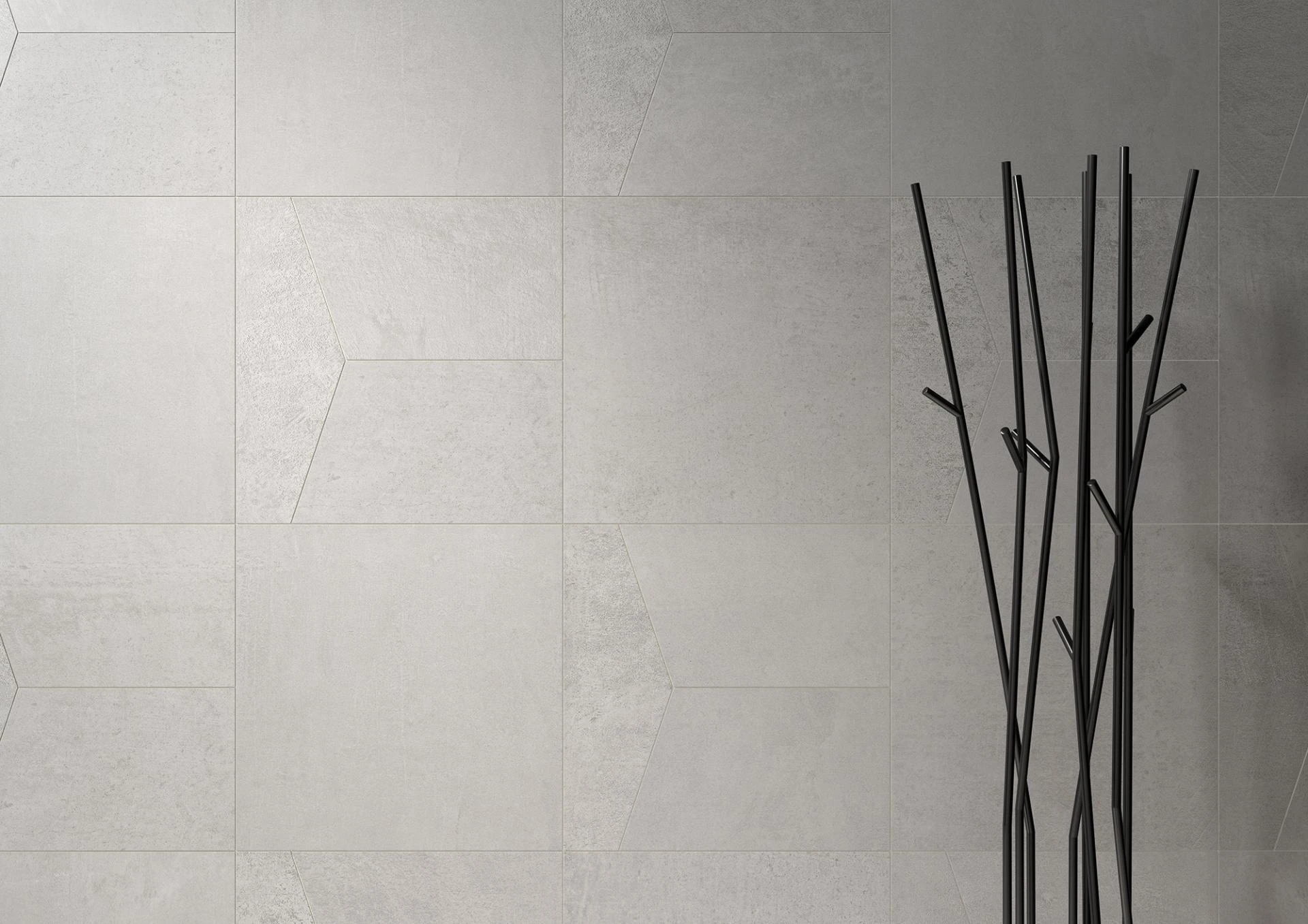 Tecno Docks grau 120x120 Feinsteinzeug, Formteile und Zuschnitte - Ceramic District